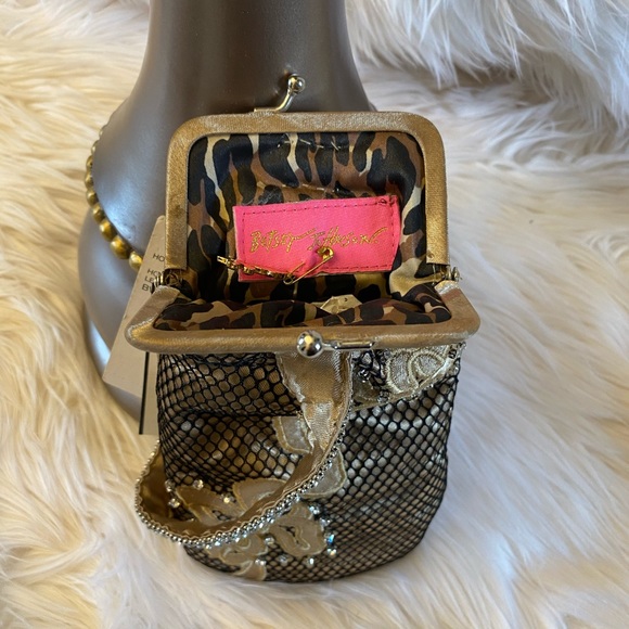 Vintage/Rare Betsey Johnson ribbon & lace purse - Picture 3 of 8